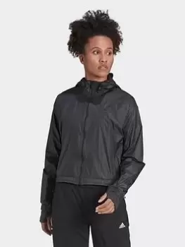 adidas Versatile For Elements Windbreaker, Grey, Size L, Women