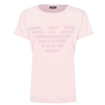 Emporio Armani Short Sleeve Eagle T Shirt - Pink