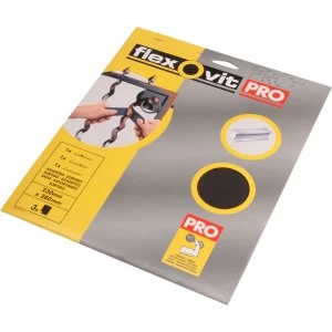 Flexovit Emery Cloth Sanding Sheets 150g Pack of 25