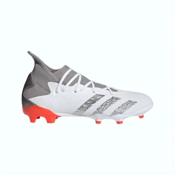 adidas Predator Freak .3 FG Football Boots - White/SolarRed