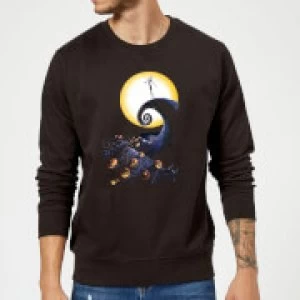 Disney The Nightmare Before Christmas Jack Skellington Pumpkin King Colour Black Sweatshirt - XXL - Black