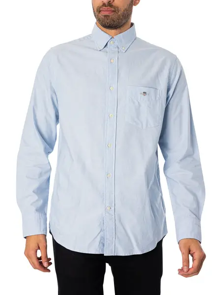 Gant Regular Oxford Shirt Light Blue M