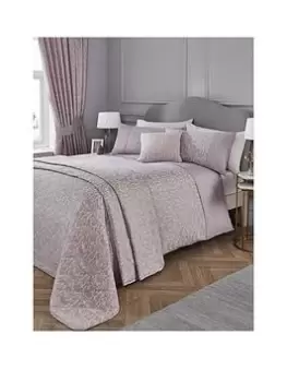 Dreams & Drapes Woven D&D Hawthorne Jacquard Duvet Cover Set Lavender - Db