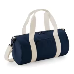 Bagbase Mini Barrel Bag (Pack of 2) (One Size) (French Navy/Off White)