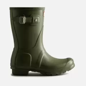 Hunter Womens Original Short Wellies - Olive Leaf - UK 3