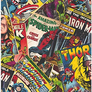 Marvel Cover Story Wallpaper Multi Paper