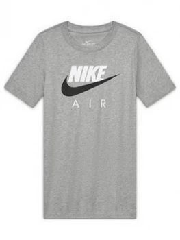 Nike Air Older Boys T-Shirt - Grey, Size XS, 6-8 Years