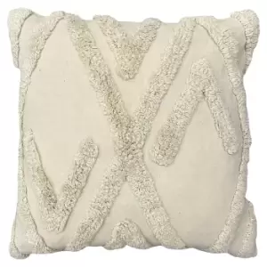 Kamjo Geometric Tufted Cushion Linen