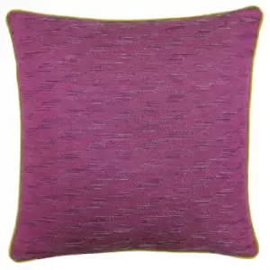 Paoletti Marylebone Polyester Filled Cushion Sulphur/Fuchsia