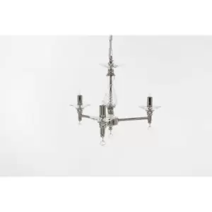 Impex San Marino Nickel 3 Arm Chandelier