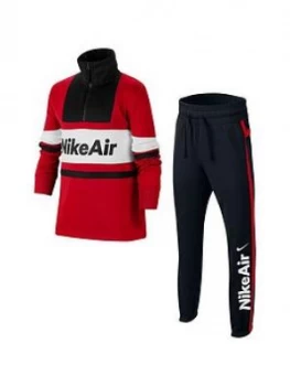 Nike NSW Air Older Boys Tracksuit - Red/Black, Size XL, 15-16 Years