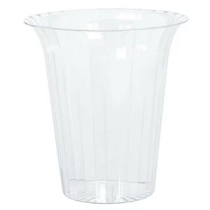 Clear Plastic Flared Cylinder Containers