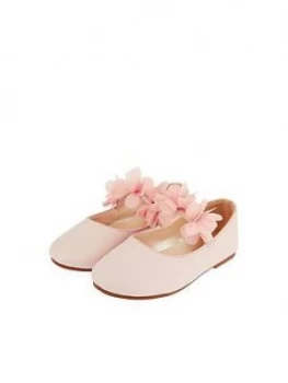 Monsoon Baby Girls Macaroon Pink Corsage Walker - Pale Pink, Size 2 Younger