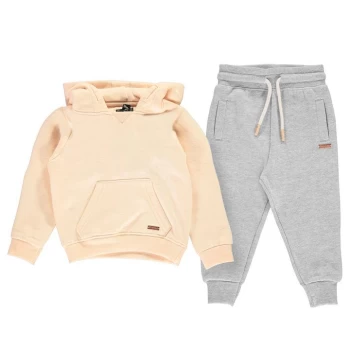 Firetrap 2 Piece Jogging Set Baby Girls - Blush/Grey