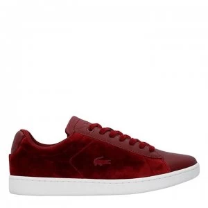 Lacoste Carnaby Evo Trainers - Burg/Wht