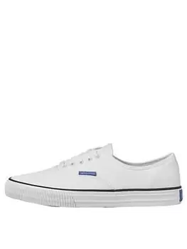 Jack & Jones Curtis Canvas Trainers - White, Size 46, Men