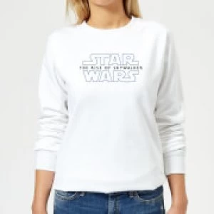 Star Wars The Rise Of Skywalker Logo Womens Sweatshirt - White - XS