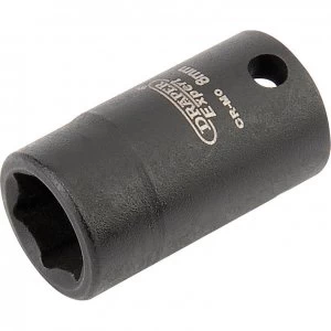 Draper Expert 1/4" Drive Hi Torq Hexagon Impact Socket Metric 1/4" 8mm