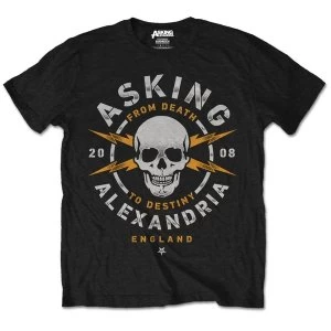 Asking Alexandria - Danger Unisex Medium T-Shirt - Black