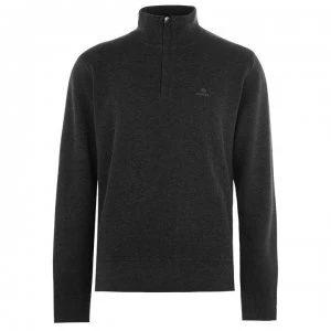 Gant Half Zip Sweater - Charcoal 095