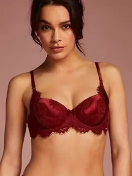 Hunkemoller Hannako Padded Bra, Red, Size 38C, Women