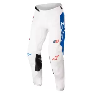 Alpinestars Racer Compass Pants Off White Red Fluo Blue 34