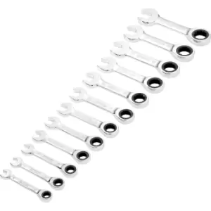 Draper Hi-Torq 12 Piece Stubby Ratchet Combination Spanner Set