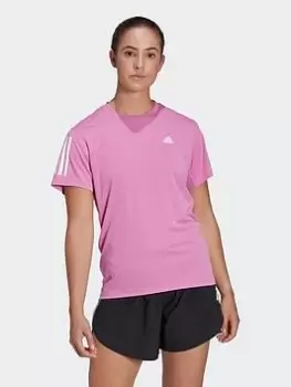 adidas Own The Run Tee, Lilac, Size XS, Women