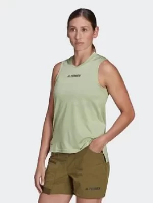 adidas Terrex Multi Tank Top, Green, Size S, Women