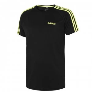 adidas Mens Sereno Training Top - Black/Yellow