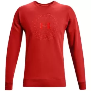 Under Armour Fleece Crew Sweatshirt Mens - Orange