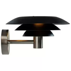 Dyberg Larsen Outdoor Dome Wall Lamp Black, Steel 25cm IP44