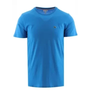 Lacoste Kids Ibiza Blue Crew Neck Cotton Jersey T-Shirt