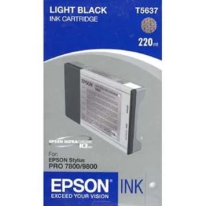 Epson T5637 Light Black Ink Cartridge