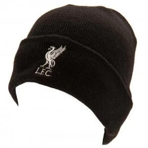 Liverpool FC Turn Up Black Knitted Hat