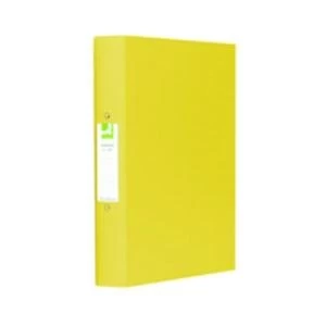 Q-Connect 25mm 2 Ring Binder Polypropylene A4 Yellow Pack of 10