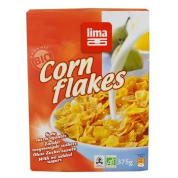 Lima Organic Gluten Free Corn Flakes 375g (Case of 12 )