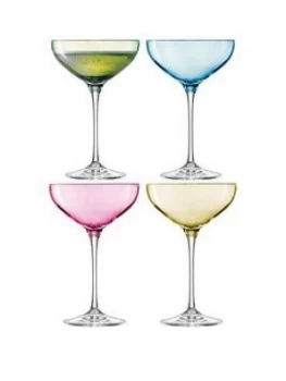 Lsa International Polka Champagne Saucers Set Of 4