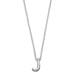 Sterling Silver Alphabet Letter J Necklace