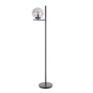 Clarke Matt Black Floor Lamp