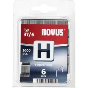 Type 37 fine wire staples 2000 pc(s) Novus 105108500 Dimensions (L x W) 6mm x 10.6 mm