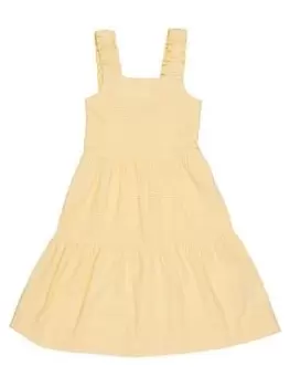 Barbour Girls Mia Dress - Yellow, Yellow, Size 14-15 Years, Women