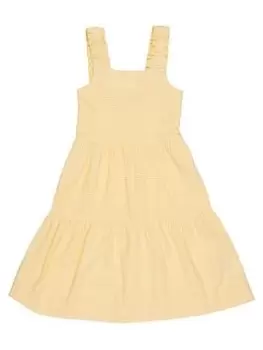 Barbour Girls Mia Dress - Yellow, Yellow, Size 12-13 Years, Women