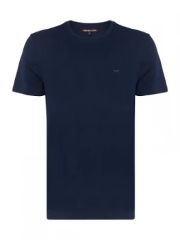 Mens Michael Kors Regular fit sleek MK logo t shirt Blue