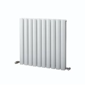 Towelrads Dorney Single Horizontal Radiator - White 600x592