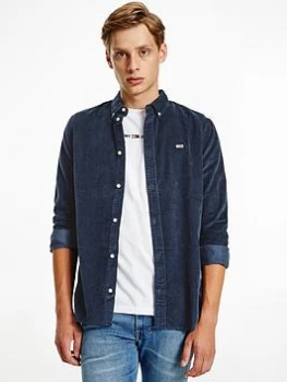 Tommy Jeans Regular Cord Shirt - Twilight Navy