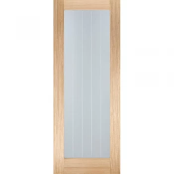 LPD Mexicano Unfinished Oak Pattern 10 Glazed Internal Door - 1981mm x 762mm (78 inch x 30 inch)