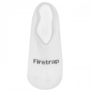 Firetrap 3 Pack Invisible Socks Ladies - White