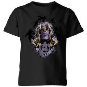 Avengers Endgame Warlord Thanos Kids T-Shirt - Black - 3-4 Years