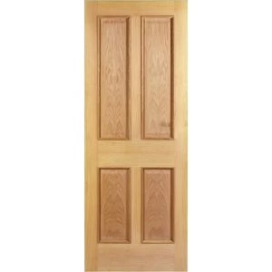 Wickes Denham Internal 4 Panel Oak Veneer Door - 1981 x 686mm